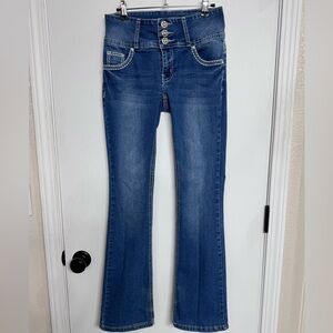 Silver Diva Jeans Dark Blue Flare Women's juniors Jeans